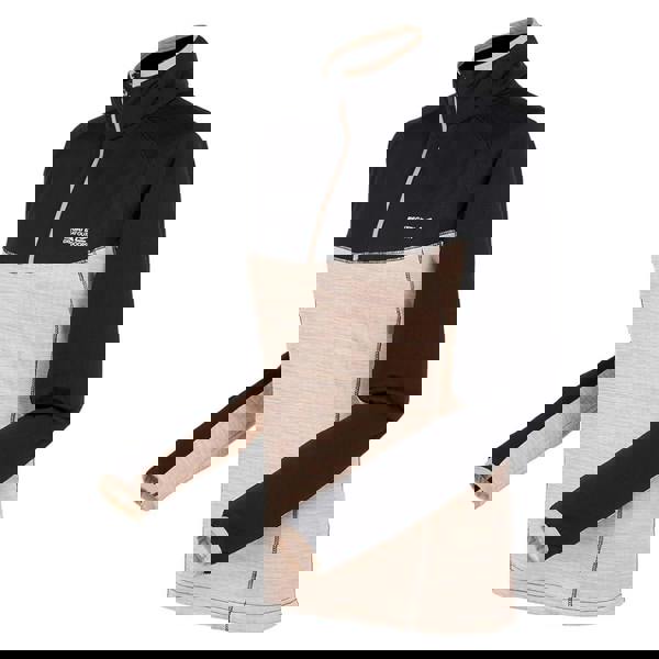 Regatta Womens/Ladies Hepley Fleece - Black/Warm Taupe Marl - 