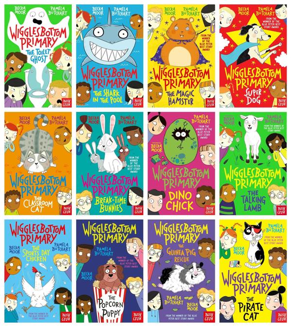Wigglesbottom Primary Series 6 Books Collection Set The Toilet Ghost, The Shark in the Pool, The Magic Hamster, Super Dog, Classroom Cat and More
