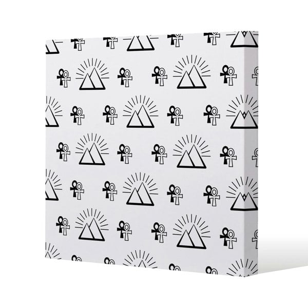 Benjamin Tate Design Egyptian pyramid and ankh (Canvas Print)