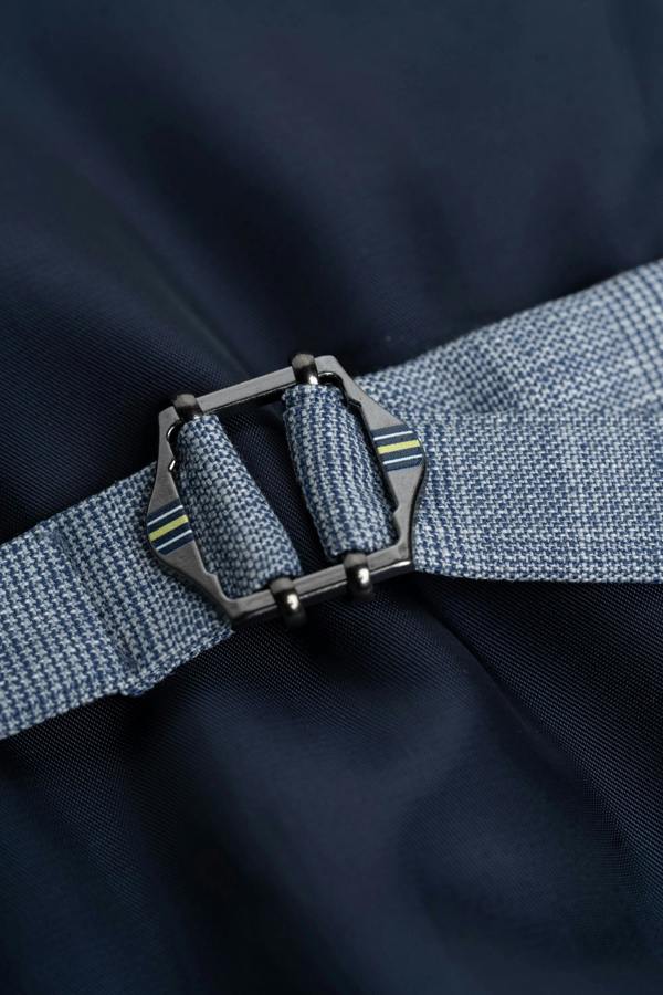 House of Cavani Camden - Men's Blue 3 Piece Check Suit