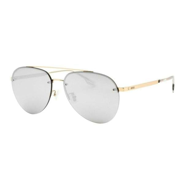 Hugo Boss Mens Pilot Style Sunglasses - Gold - 