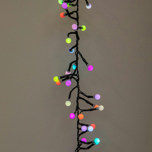 Samuel Alexander 2.5m 250 LED Colour Changing Globe Cluster Christmas String Lights