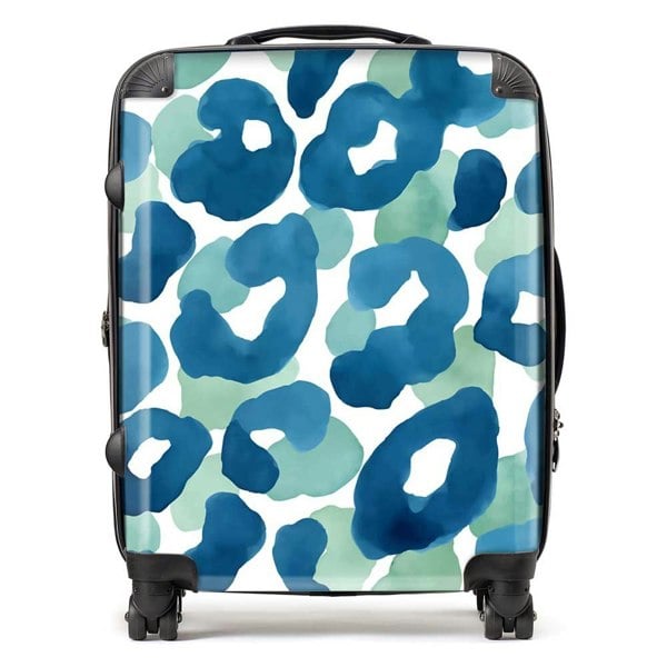 Warren Reed Watercolour Leopard Print Suitcase