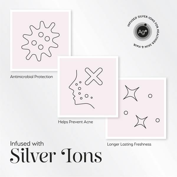 Silver Cloud Beauty Silver Cloud Fluffy Sleep Mask Infused with Silver Ions – Pink