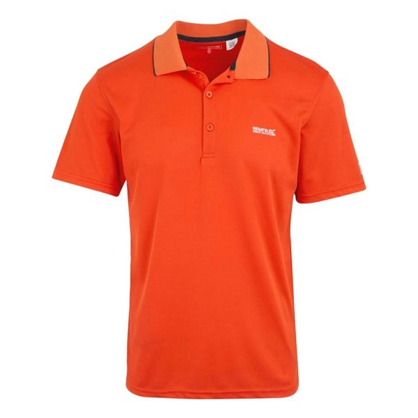 Regatta Mens Maverick V Active Polo Shirt - Tangerine Tango