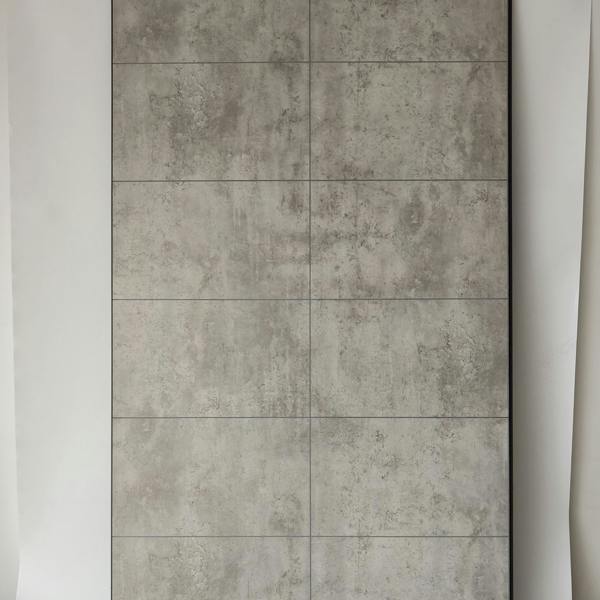 Britwall Concrete Brick Tile PVC Shower Panel Matt Finish – Matt Finish Light Grey