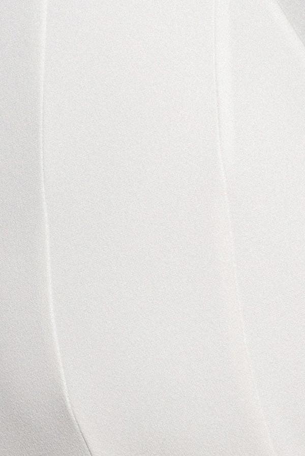 Halterneck Cowl Neck Backless Scuba Crepe Maxi Dress - White DR5148