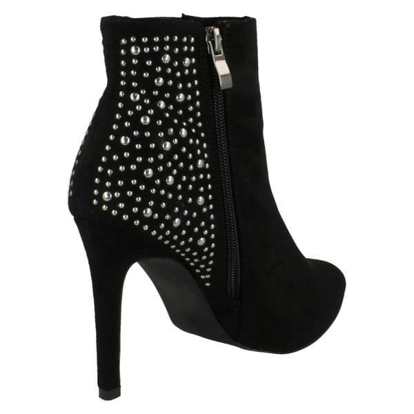 Anne Michelle Ladies Anne Michelle Slim Heel Ankle Boots