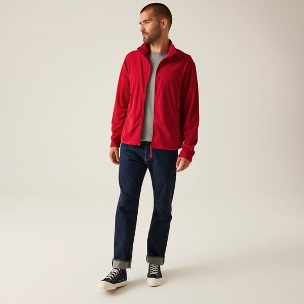 Regatta Mens Classic Microfleece Jacket - Red