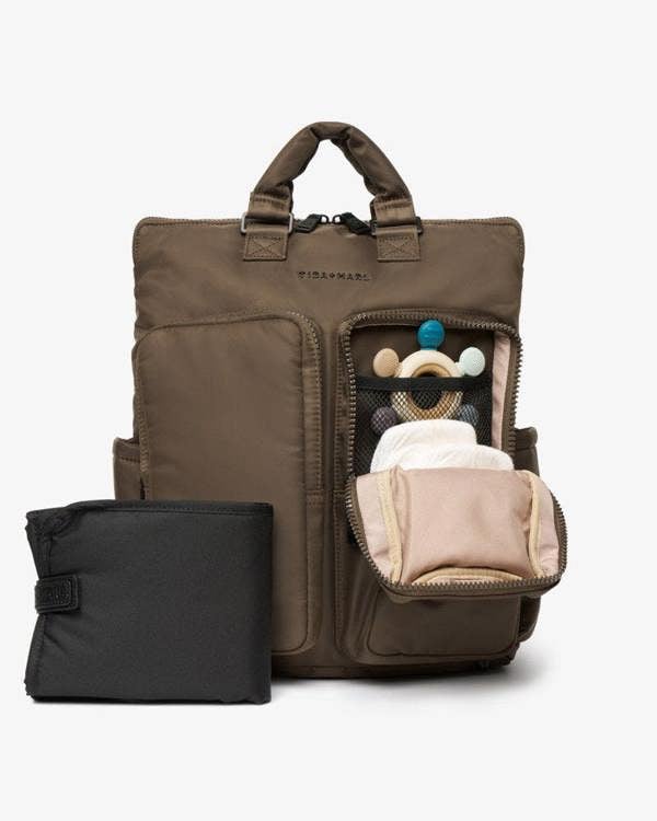 Tiba + Marl Ozzy Changing Tote / Backpack 2.0 Chocolate