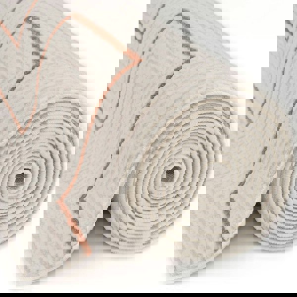 Living Room, perfect mix of clean design, lasting comfort, terra-cream rug.