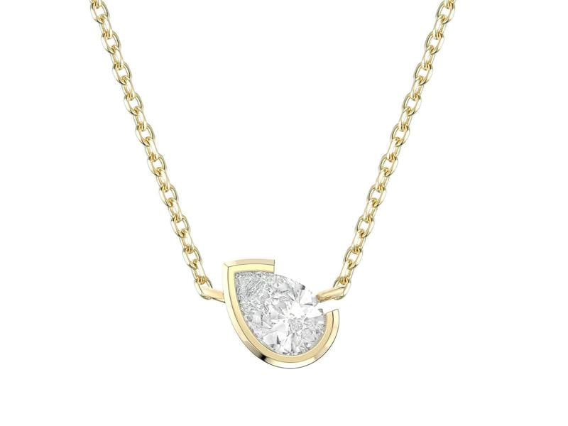 Sarah Layton Pear Cut Diamond Pendant, 0.27ct Laboratory Grown Diamonds - 9ct Yellow Gold - A21.00030.9YLCA