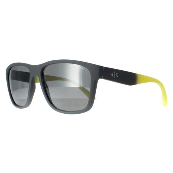 Armani Exchange Sunglasses AX4135S 81806G Matte Grey Grey Mirror Silver