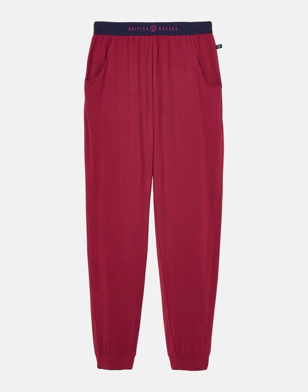 Women's Bamboo Pyjama Set – Berry - British Boxers