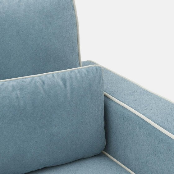 Wyld Haus Moose Retro Duck Egg Blue Upholstered Armchair