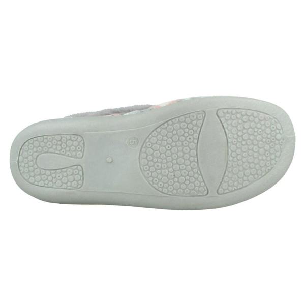 Rose Bank Ladies Rose Bank Memory Foam Norwegian Print Pom Pom Slippers Grace