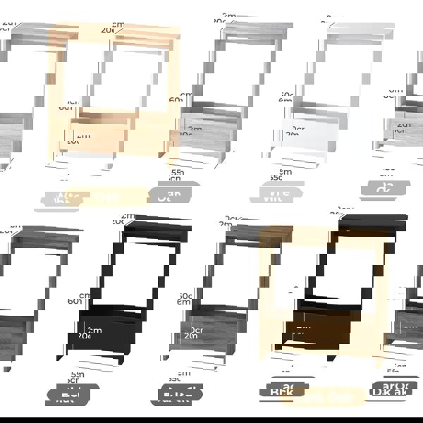 Levede Slim Side Table Storage Small Space Sofa End Table Bedside Living Room