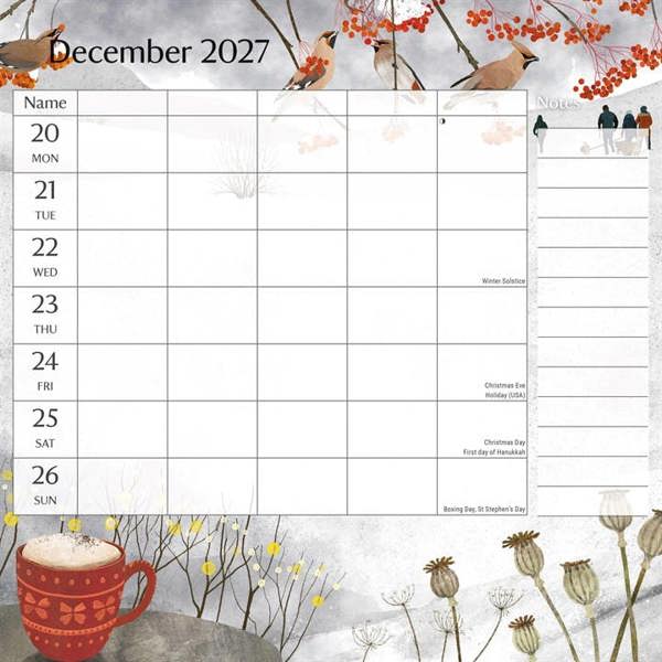 National Trust Family Organiser 2027, Family Planners, Week To View, Lifestyle, Gift