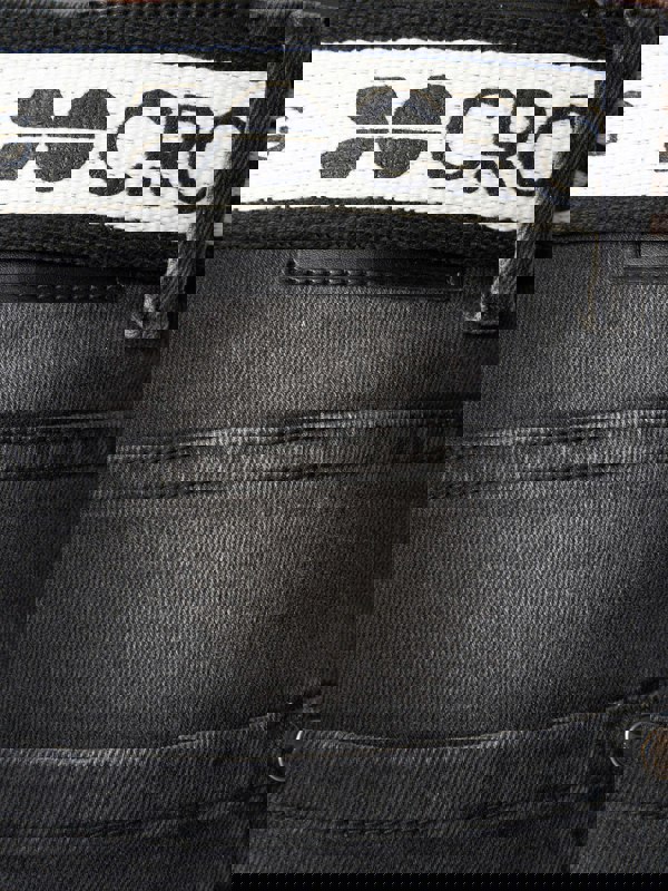 Crosshatch Barbeck Slim Fit Denim Jeans Black Wash