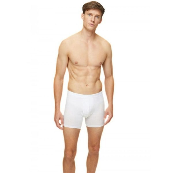 Derek Rose Jack Pima Cotton Boxer Brief, White