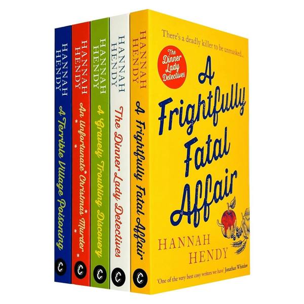 The Dinner Lady Detectives 5 Book Collection Set by Hannah Hendy – Cozy Village Murder Mystery Collection
