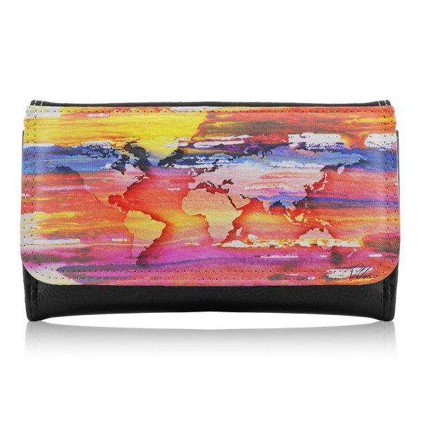 Benjamin Tate Design Painty Map Maxi Purse