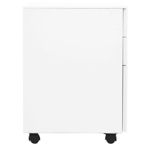 Berkfield Mobile File Cabinet White 39x45x60 cm Steel