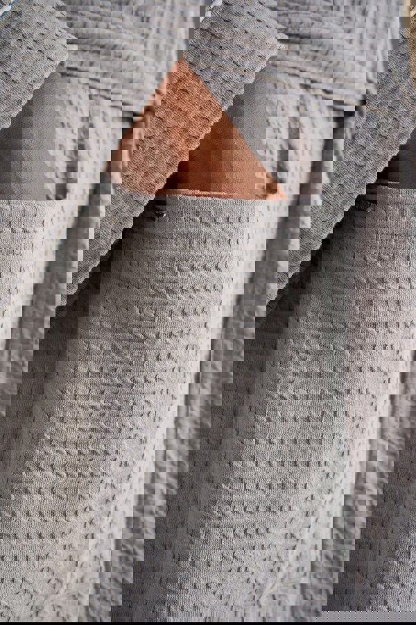 Pretty You London Women's Luxury Suite Waffle Robe Dressing Gown in Grey