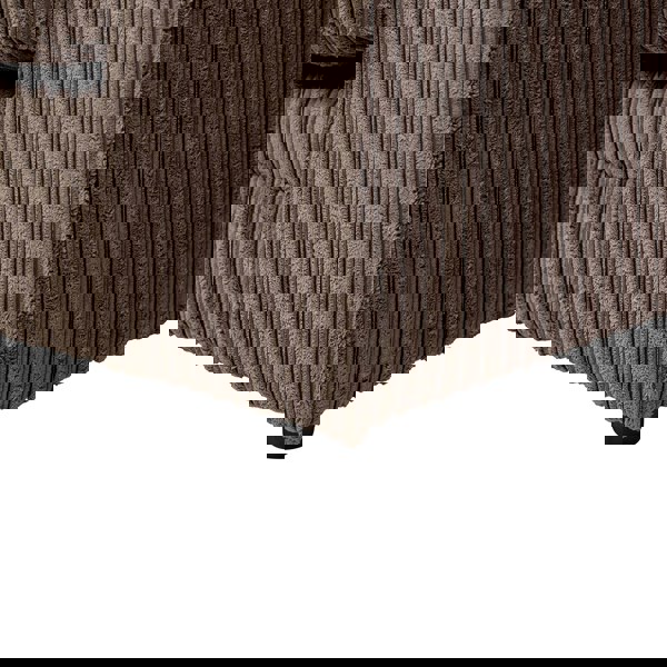 SQUAREBOXX Dylan Jumbo Cord 3+2 Seater Fabric Sofa in Chocolate