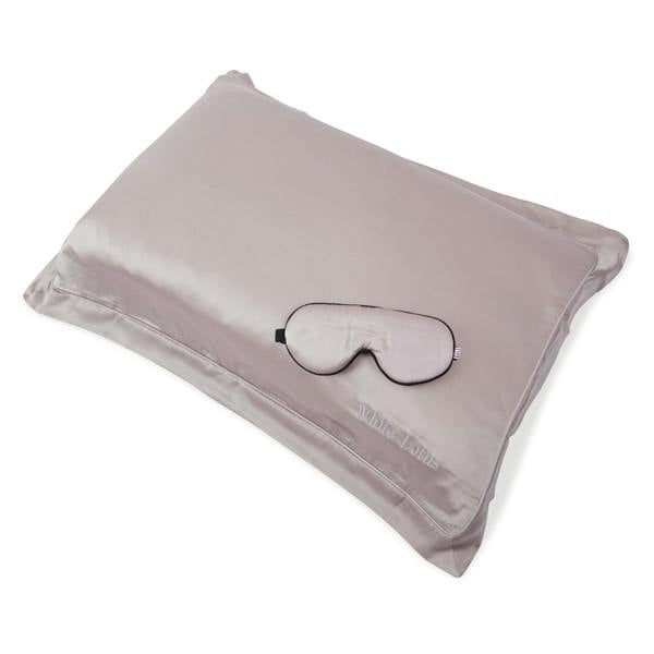 White Lotus Beauty 100% Mulberry Silk Pillowcase and Eye Mask Set Cruelty Free