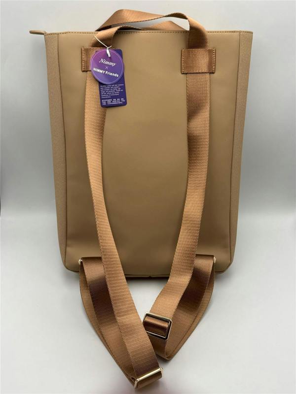 Nimmy Friends Nimmy Magnetic Fashion Series Combo Teddy Laptop Backpack with Detachable Pouch Brown - N-CXMC-STSJDNBZH-014