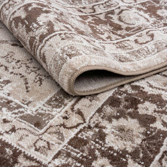 The Rugs Montana Bordered Beige Rug | 4070