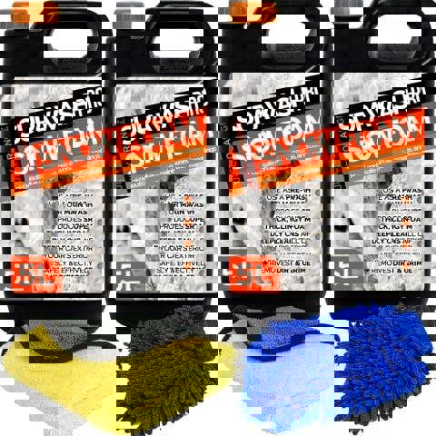 ProKleen SUPAWASH-PRO Orange Snow Foam Car Shampoo 10L with 1 x Microfibre Cloth & 1 Microfibre Wash Mitt