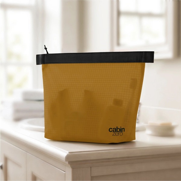 CabinZero Ultralight Wash Pouch 3.5L, Self Standing Design and Water Resistant Coating, Toiletry Bag