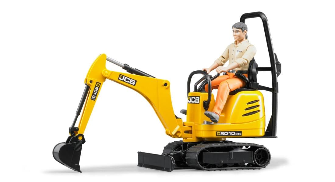 Bruder bworld JCB Micro excavator 8010 CTS and construct. worker Tracked Excavator Model