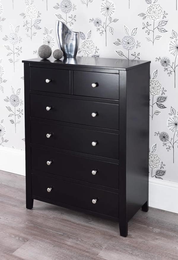 Statement Furniture Brooklyn Chest of Drawers 2 Over 4 Bedroom Storage