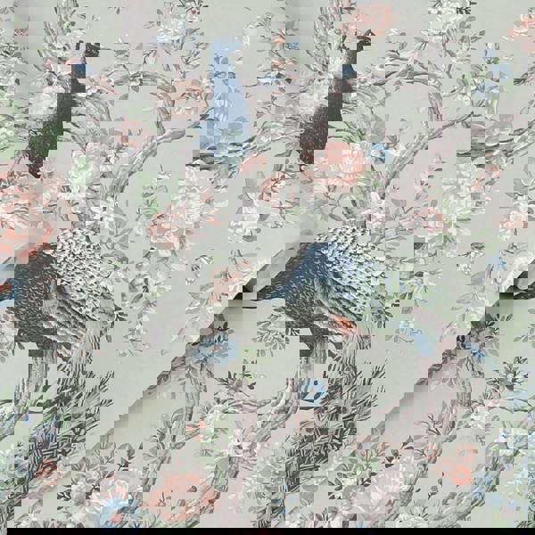 Laura Ashley Belvedere Wallpaper - Sage Green - 10m