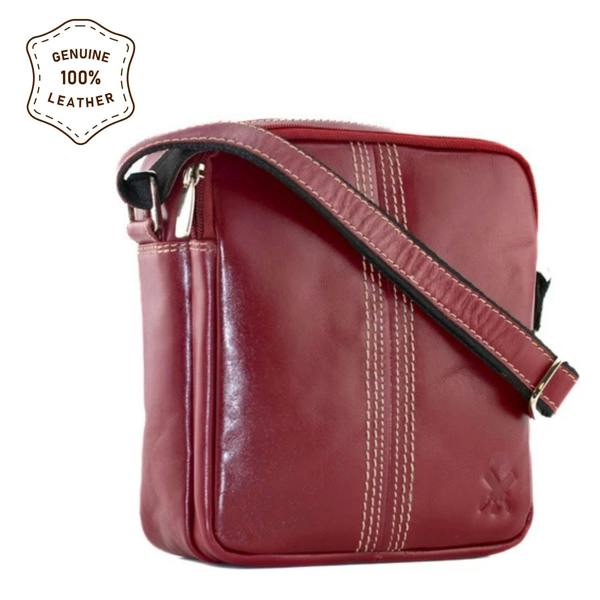 Mala Leather Edgbaston Cricket Mini Genuine Leather Crossbody Bag