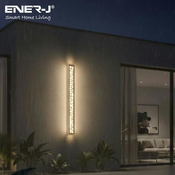 Ener-J 100cm Geometric Outdoor LED Wall Light – 48W CCT Tunable & Dimmable – IP65