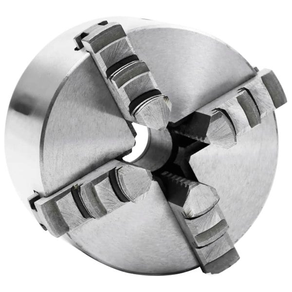Berkfield 4 Jaw Self-Centering Lathe Chuck 100 mm Steel