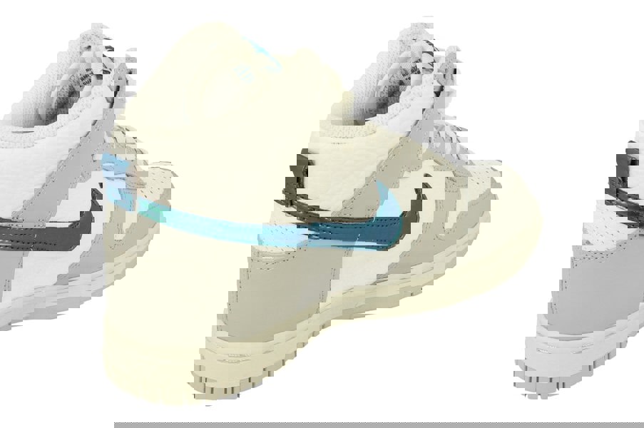 Nike Womens Dunk Hi Fls Trainers Dr7855  100 - Summit White Grey Fog 100 - Photo 2