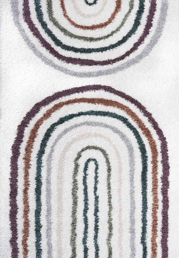 Moodi shaggy multicoloured rug,  Scandinavian-inspired design | THE RUGS