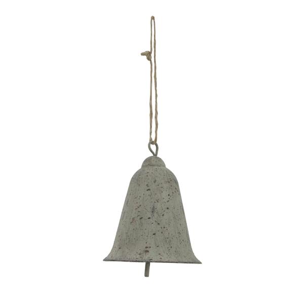 Hill Interiors Metal Bell Christmas Hanging Decoration - Grey - 