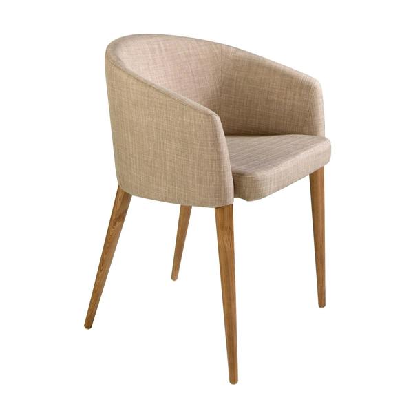 Angel Cerdá Beige Fabric Chair 4007
