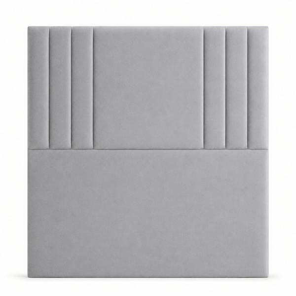 Great British Beds Lima Headboard - Silver Plush