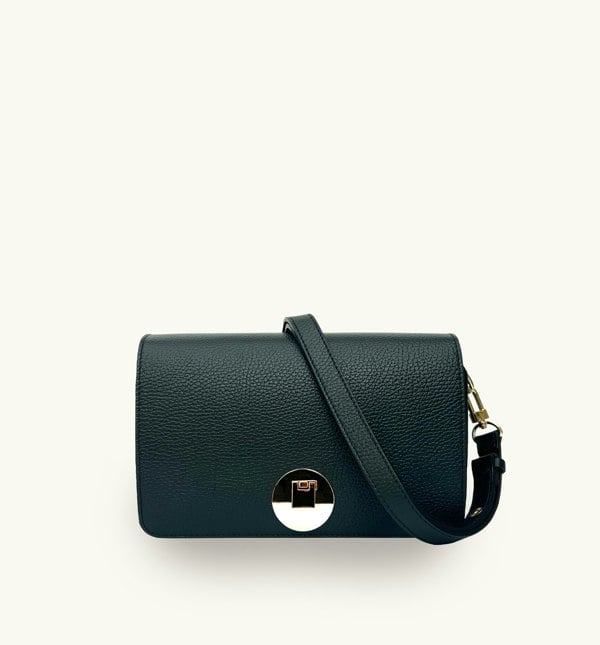 Apatchy London The Newbury Maxi Leather Bag - Black