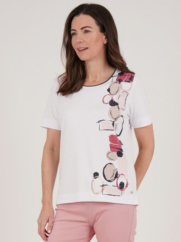 TIGI-Wear Mod Eco Placement Print Top