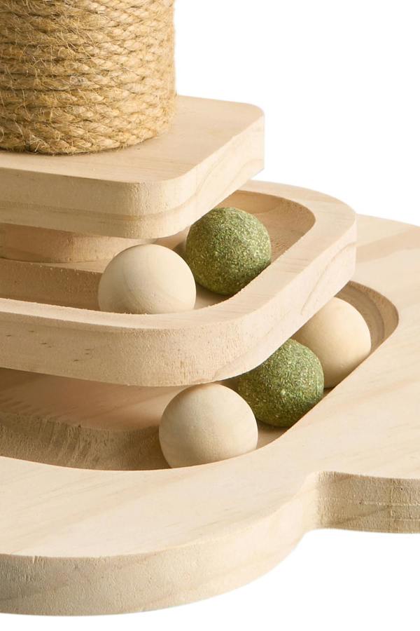 Living and Home 4 in 1 Cat Scratching Post，Suitable for Indoor and Outdoor Use, Equipped with Anti Slip Pads