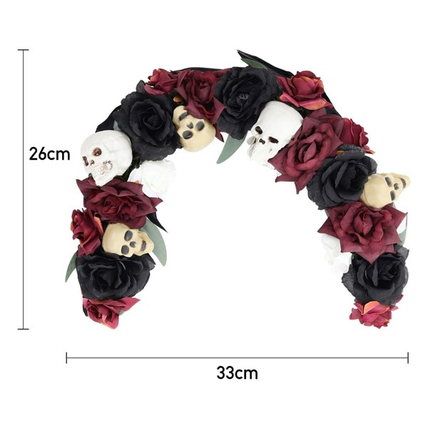 Scary Prelit Skull Halloween Arch Wreath Home Decoration Living and Home