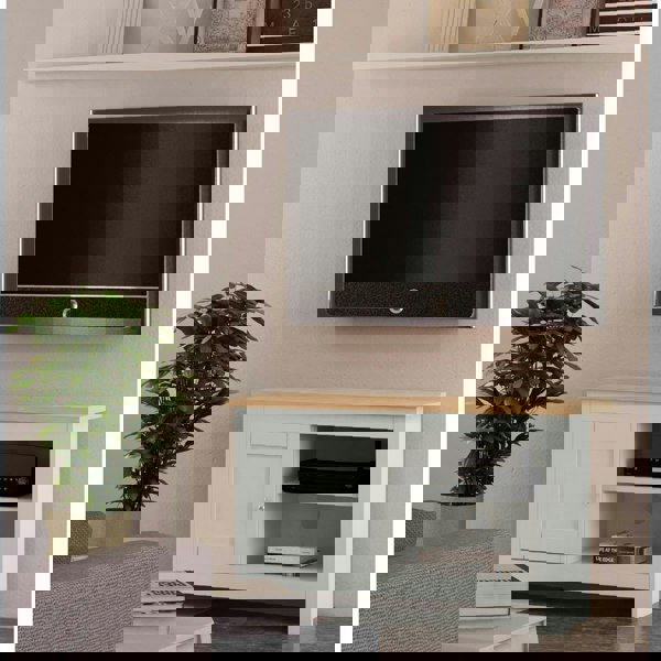 Dorel Home WILDWOOD WOOD VENEER TV STAND 50 RUSTIC GREY